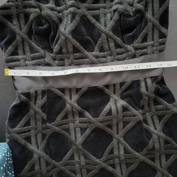 Vineyard Vines Black Carolyn Velvet Strapless Mini Dress 2 NWT Whimsigoth Event - Picture 9 of 13